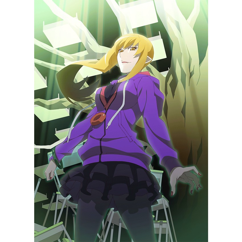 oshino shinobu (monogatari and 1 more) drawn by watanabe_akio