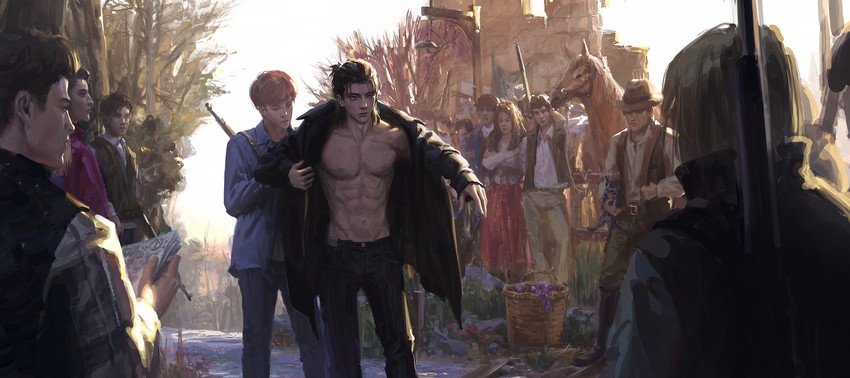 eren yeager and floch forster (shingeki no kyojin) drawn by envie_p1