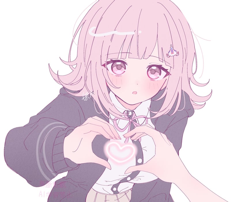 nanami chiaki (danganronpa and 2 more) drawn by pote_(pote_39)