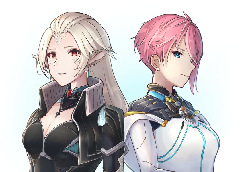 neilnail and liesel (xenoblade chronicles and 1 more) drawn by shi-on