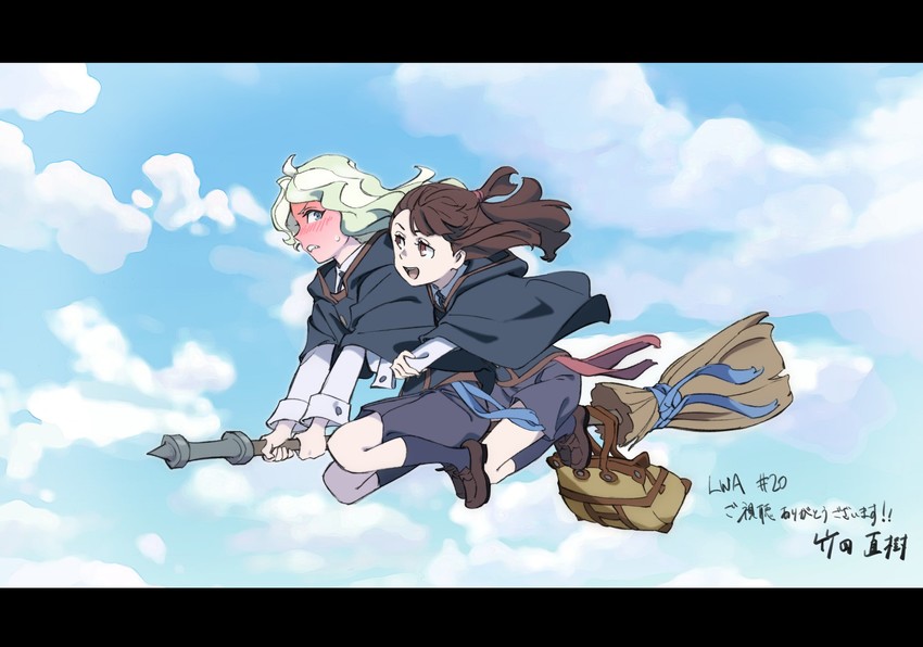 kagari atsuko and diana cavendish (little witch academia) drawn by takeda_naoki