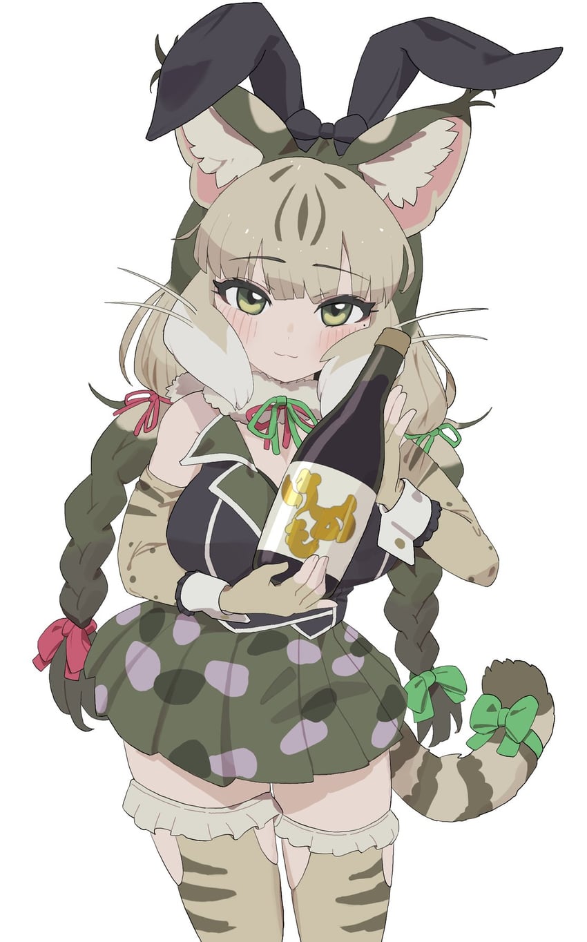 jungle cat (kemono friends and 1 more) drawn by kunikuni_(kunihiro2005)