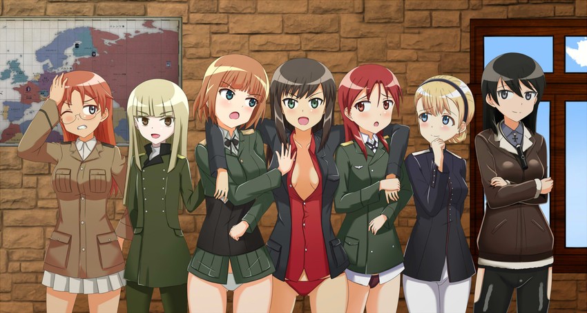 minna-dietlinde wilcke, gundula rall, federica n. doglio, rosalie de hemricourt de grunne, grete m. gollob, and 2 more (world witches series and 6 more) drawn by nomad_(mjauharazhar)