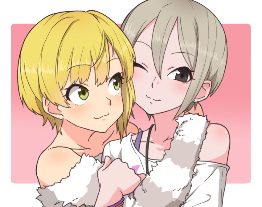 miyamoto frederica and shiomi syuko (idolmaster and 1 more) drawn by gazacy_(dai)