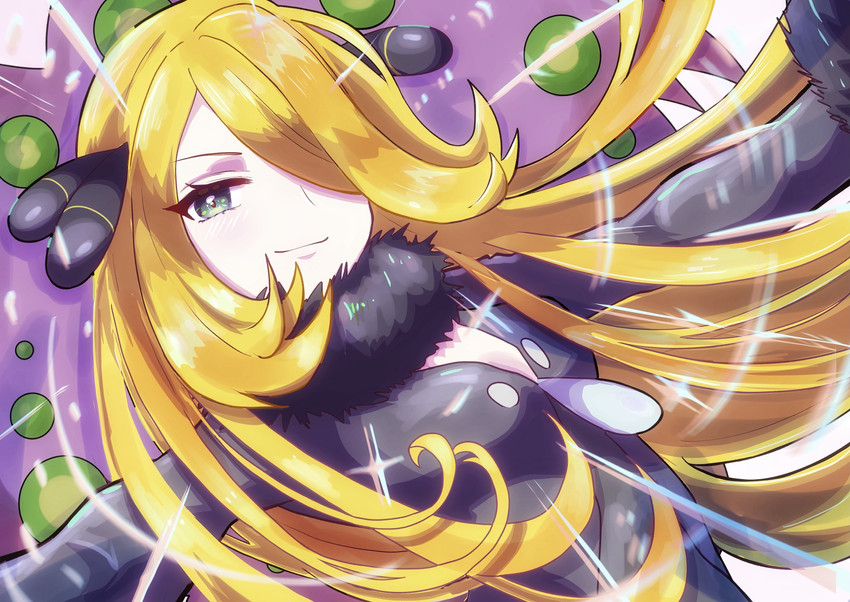 cynthia and spiritomb (pokemon and 1 more) drawn by sheyona