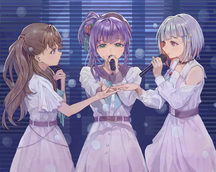fujishima megumi, otomune kozue, and yugiri tsuzuri (love live! and 1 more) drawn by blacky1266859
