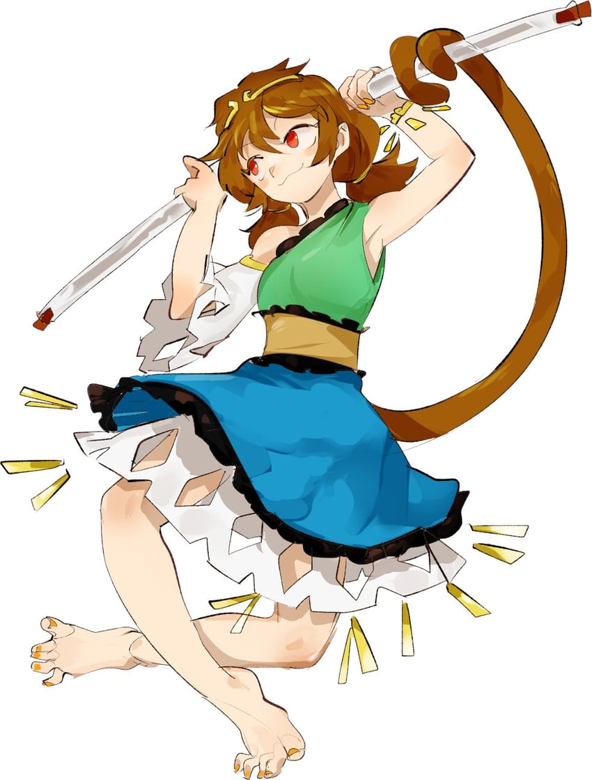 son biten (touhou and 1 more) drawn by chamaruk