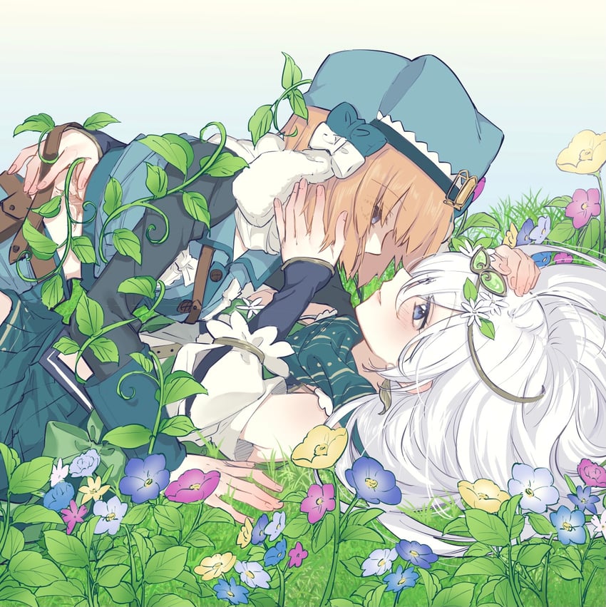 miura asahi and aoba chika (mahou shoujo madoka magica and 1 more) drawn by yukishiro_(hitsuji)