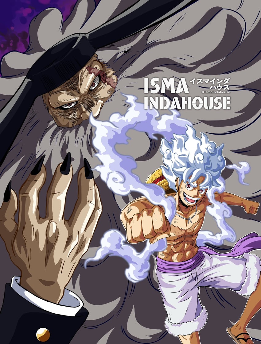 monkey d. luffy and jaygarcia saturn (one piece) drawn by ismaindahouse