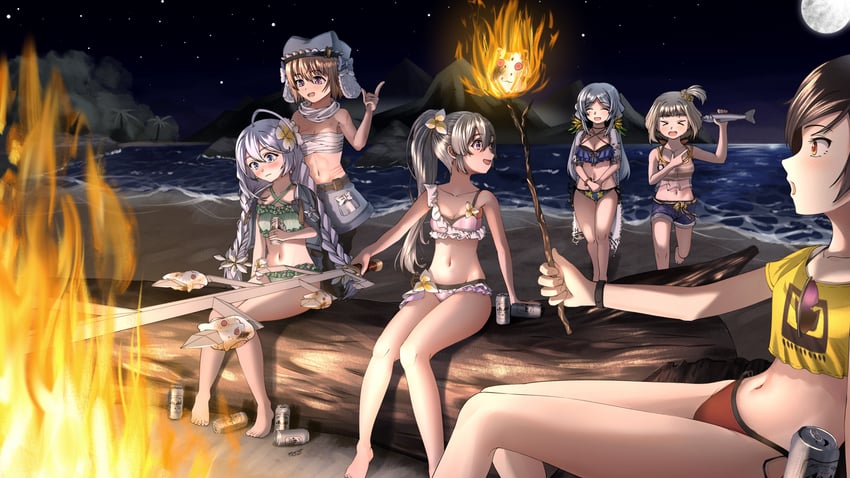 tokime shizuka, toki sunao, miura asahi, hiroe chiharu, aoba chika, and 1 more (mahou shoujo madoka magica and 1 more) drawn by 2_ru