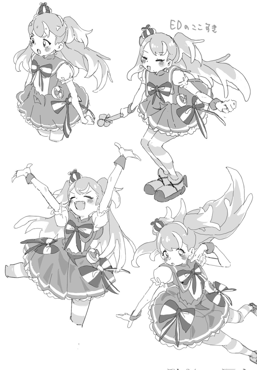 inukai komugi and cure wonderful (precure and 1 more) drawn by ranirani