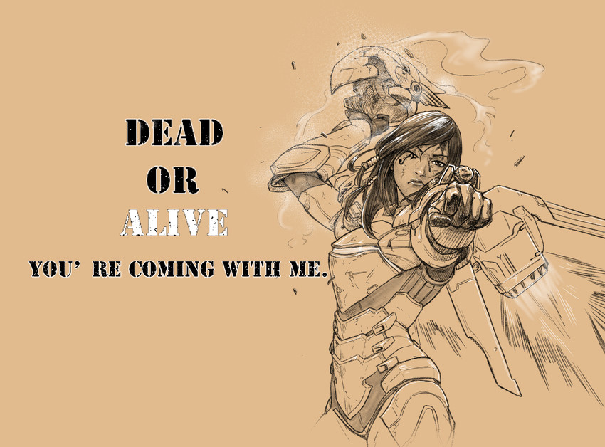pharah (overwatch and 3 more) drawn by rio_skywalker