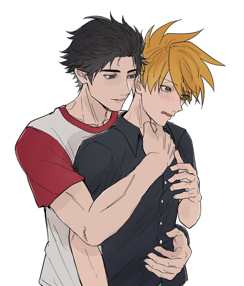 red and blue oak (pokemon and 1 more) drawn by sinm_i