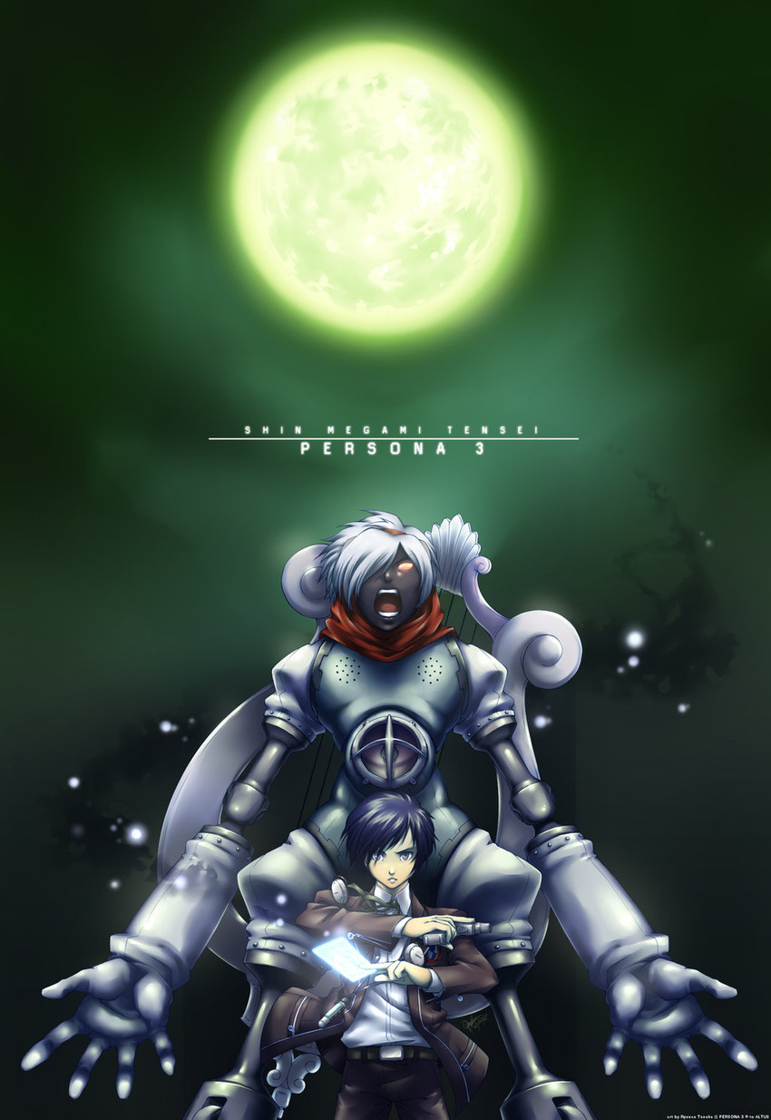 yuuki makoto and orpheus (persona and 1 more) drawn by ryuuen_tanaka