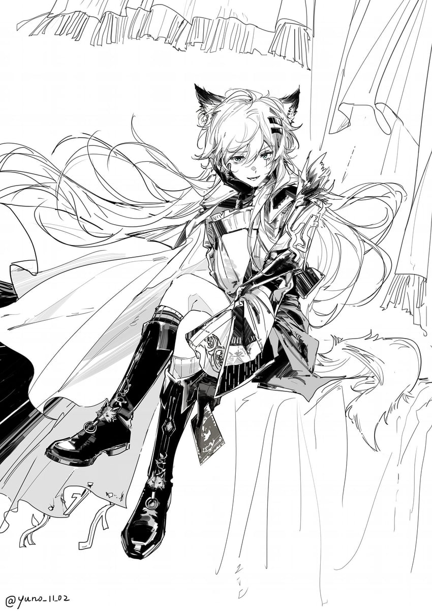 lappland and lappland the decadenza (arknights) drawn by yuno_11_02
