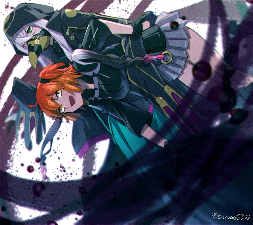 fujimaru ritsuka and asclepius (fate and 1 more) drawn by soraao0322