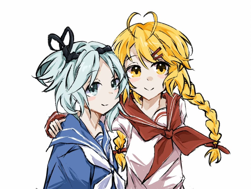 fujiwara no iyozane and ooama no ake no mitori (len'en) drawn by fensedekaoji
