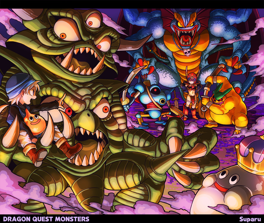 slime, warrior, pisaro, sidoh, terry, and 4 more (dragon quest and 6 more) drawn by suparu_(detteiu)