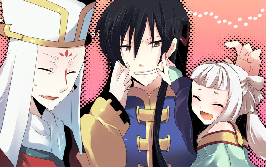 tianzi, li xingke, and gao hai (code geass) drawn by kurohara_yuu