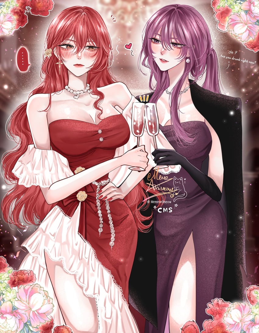 kafka and himeko (honkai and 1 more) drawn by memeanimeow