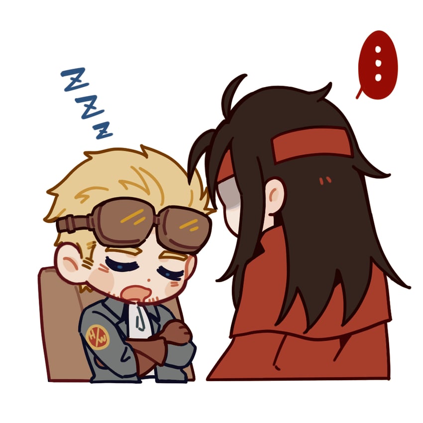 vincent valentine and cid highwind (final fantasy and 3 more) drawn by batphone1939