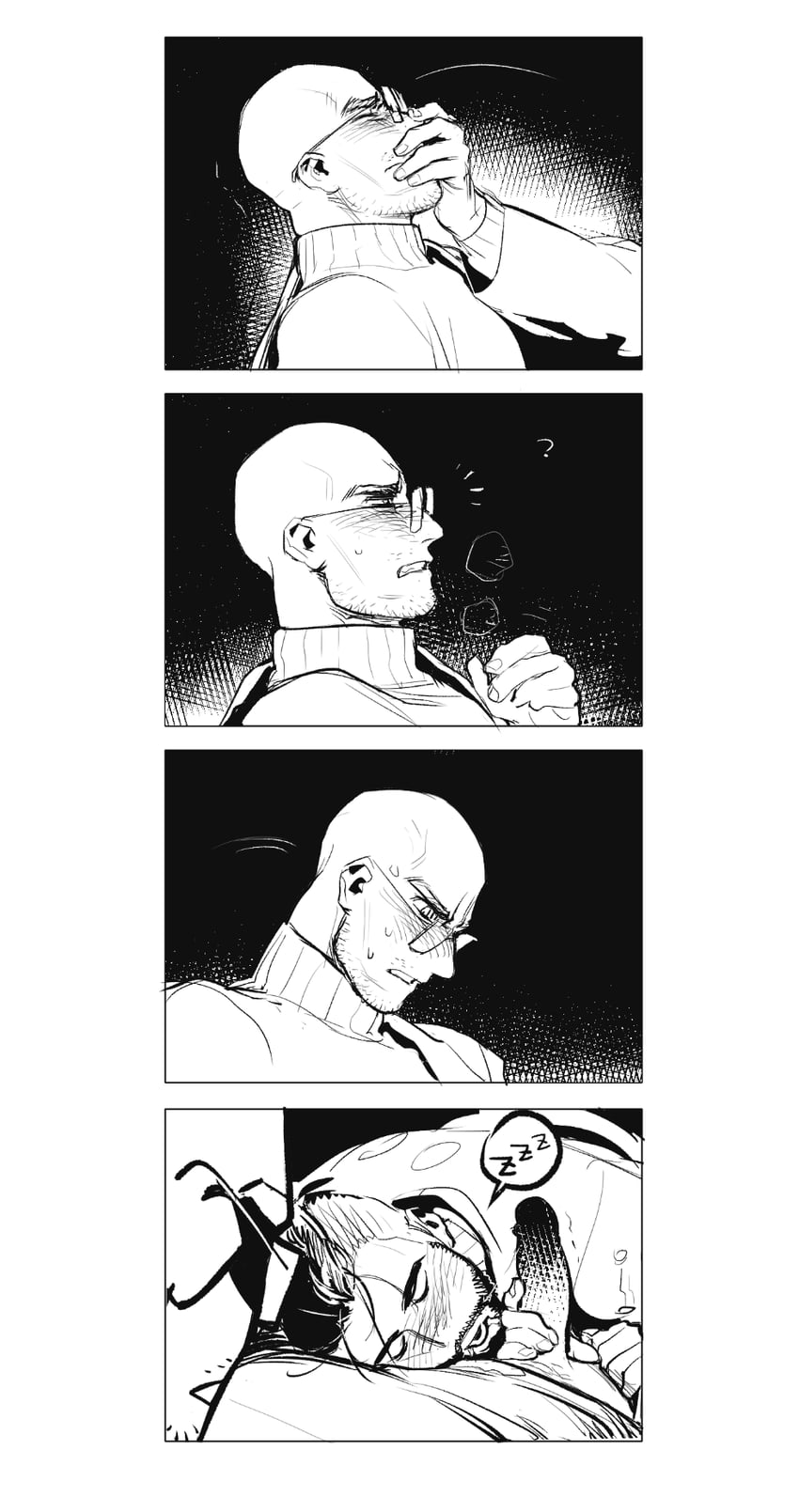 p-3 and char-les (atomic heart) drawn by fukurau