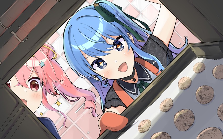 hoshimachi suisei and anemachi (hololive) drawn by shinomiya_shino_(sinosino141)