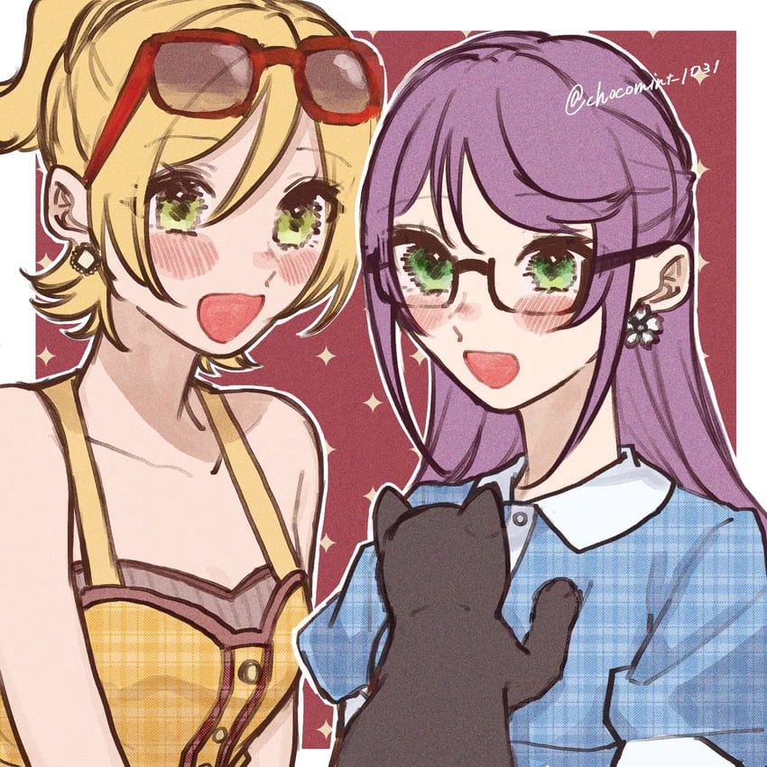 daiba nana and hoshimi junna (shoujo kageki revue starlight) drawn by chocomint_1031