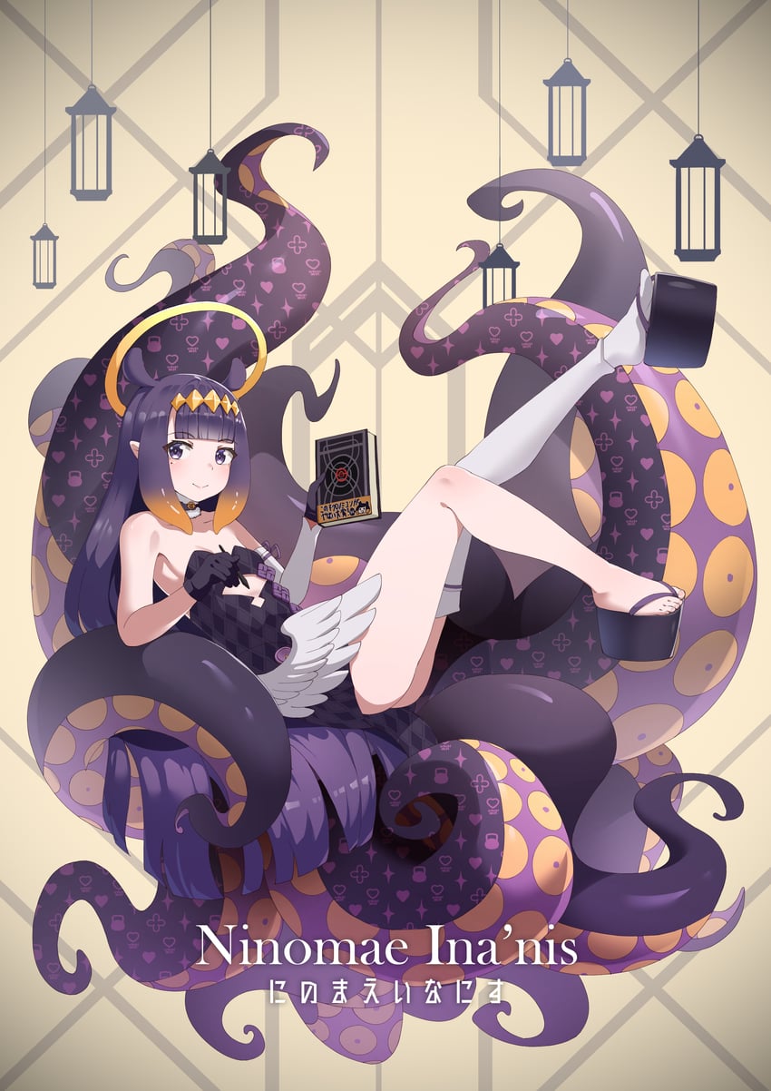 ninomae ina'nis and ao-chan (hololive and 1 more) drawn by koizumike