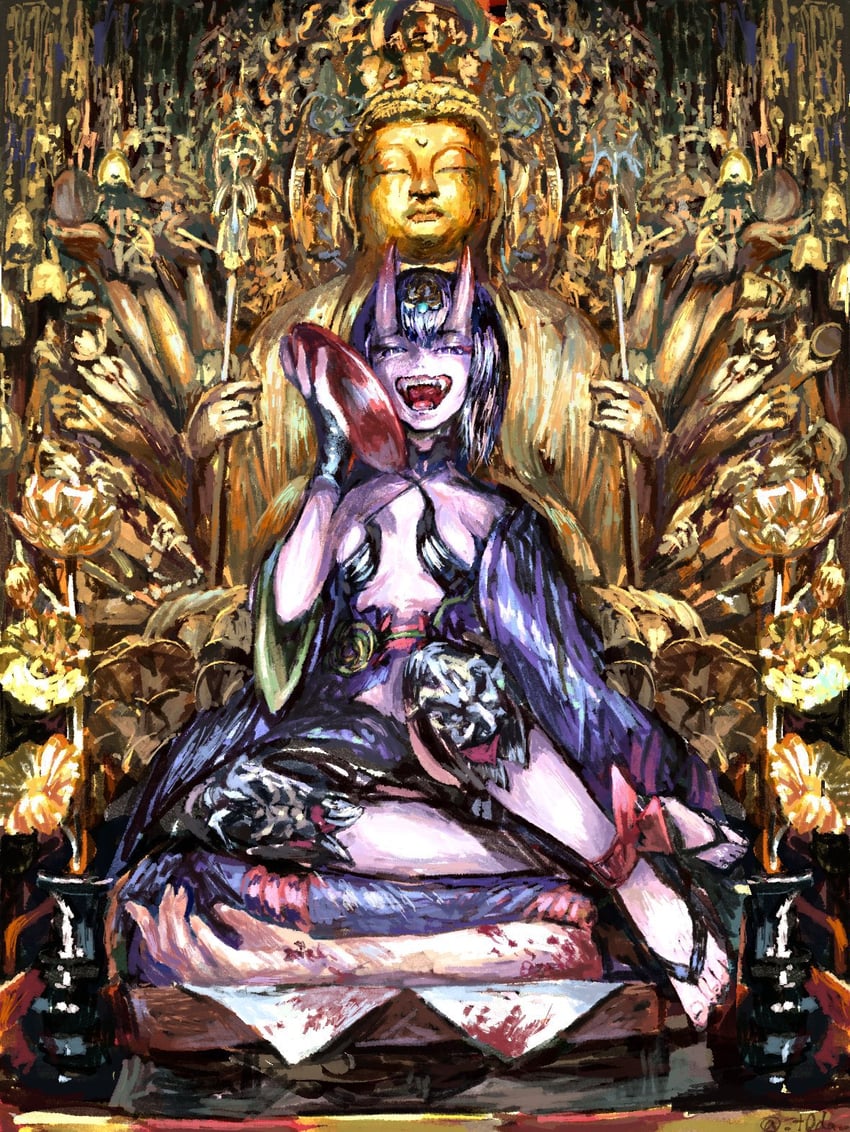 shuten douji (fate and 1 more) drawn by t0da