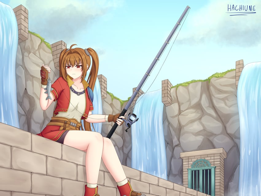 estelle bright (eiyuu densetsu and 1 more) drawn by hachiune