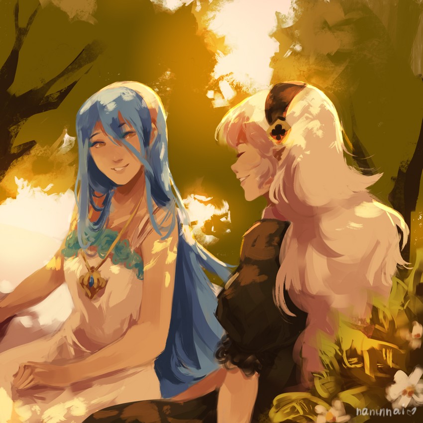 female corrin and azura (fire emblem and 1 more) drawn by naninnai