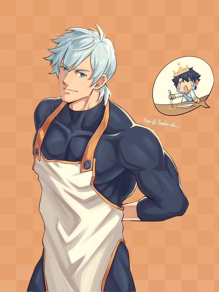 fujimaru ritsuka and percival (fate and 1 more) drawn by yaekaidou
