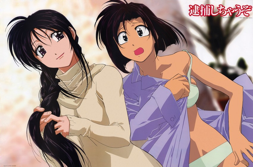tsujimoto natsumi and kobayakawa miyuki (taiho shichauzo) drawn by nakajima_atsuko