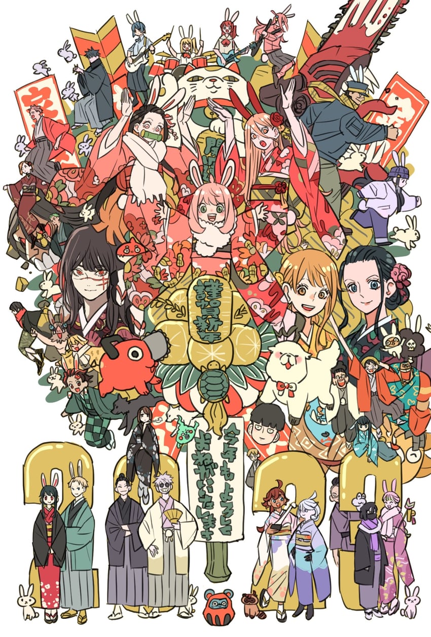 gotoh hitori, yor briar, nami, kita ikuyo, suletta mercury, and 47 more (gundam and 11 more) drawn by takeuchi_ryousuke