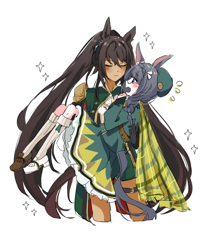 symboli kris s and zenno rob roy (umamusume) drawn by morizu929