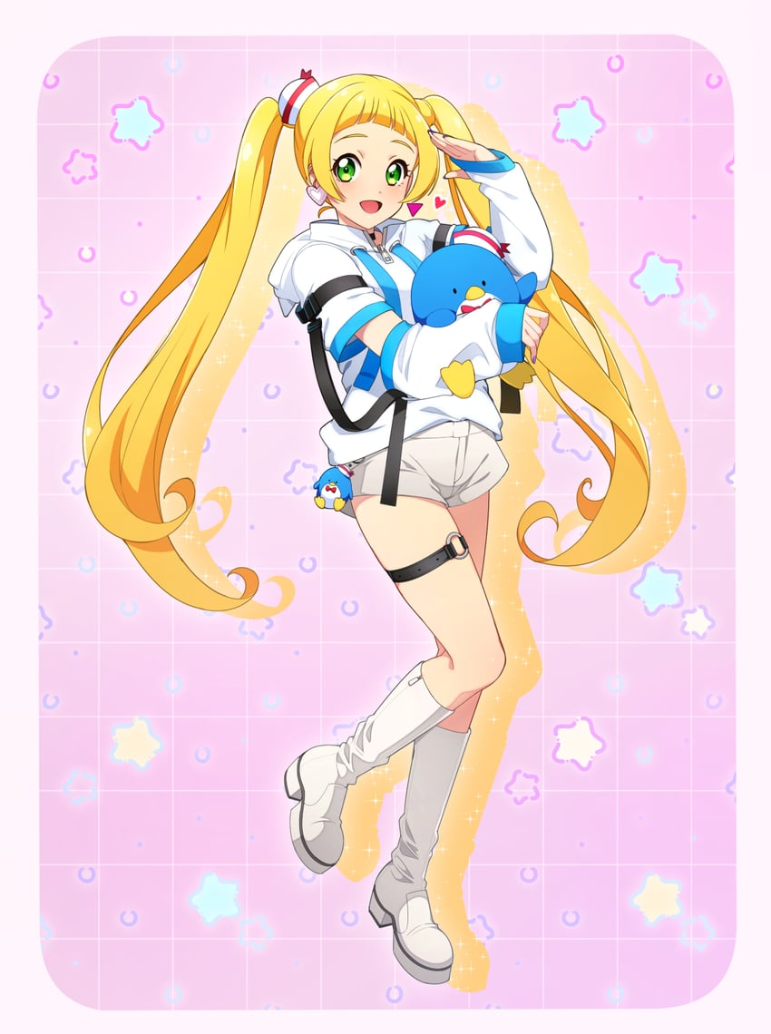 tuxedo sam and hinata ema (aikatsu! and 2 more) drawn by rumo