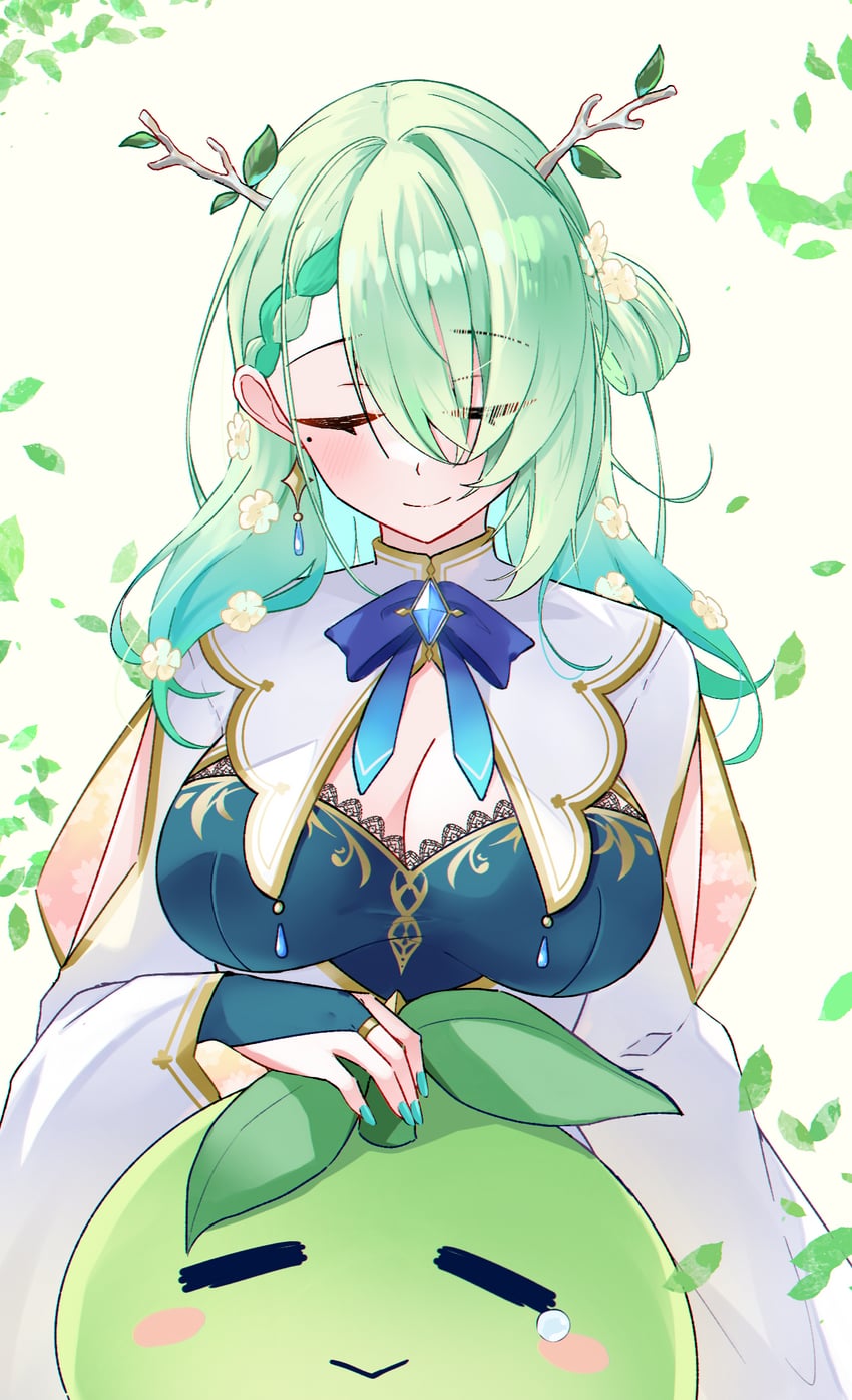 ceres fauna and sapling (hololive and 1 more) drawn by magui3