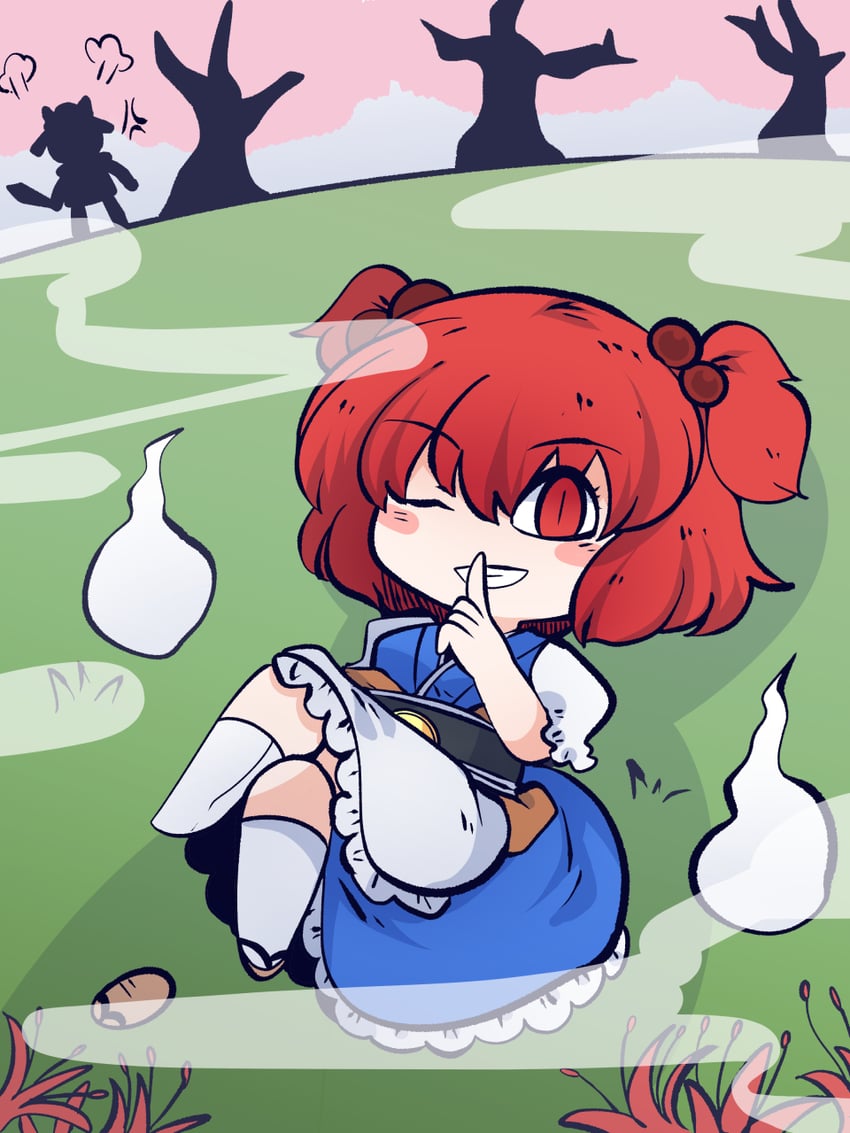 shiki eiki and onozuka komachi (touhou) drawn by chahan_(fried_rice0614)