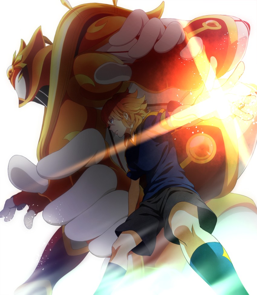 amemiya taiyou and taiyoushin apollo (inazuma eleven and 1 more) drawn by kazu_sanbon