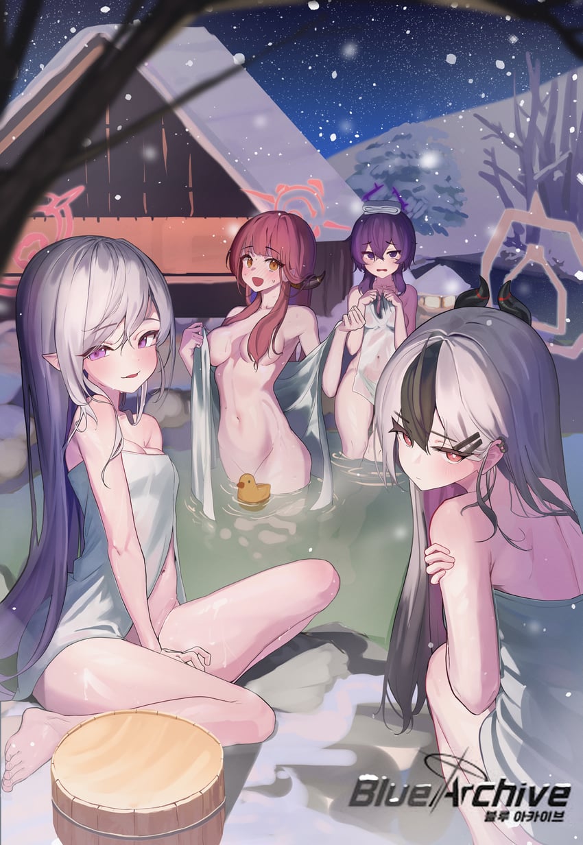 kayoko, aru, mutsuki, and haruka (blue archive) drawn by lovelyme