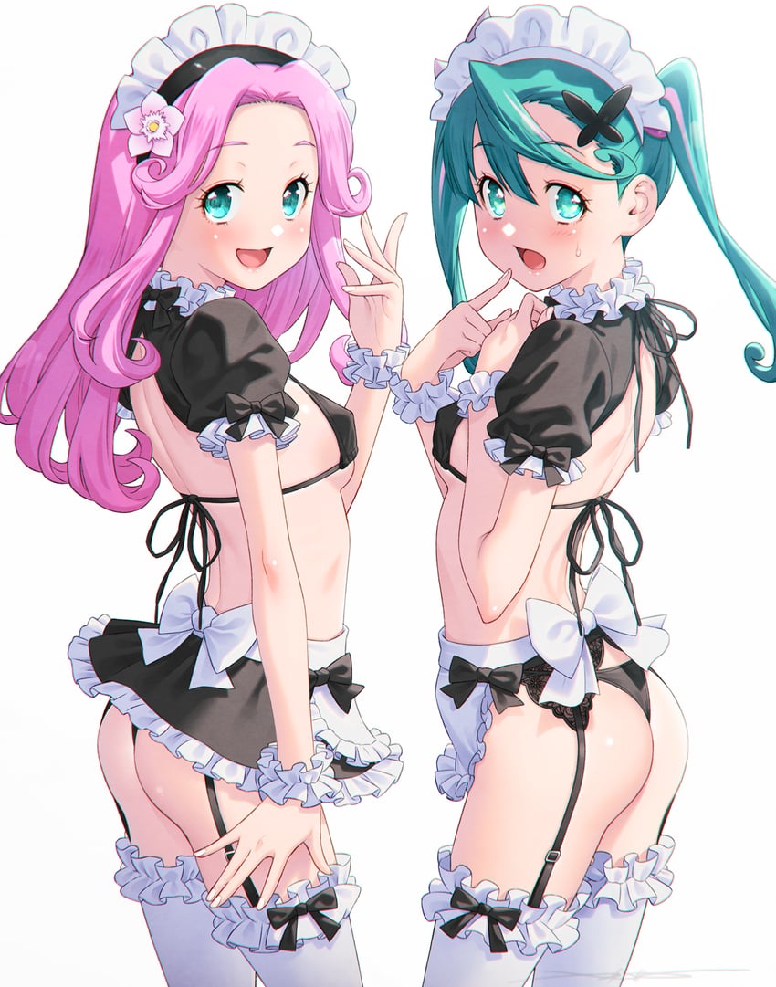 hanami kotoha and hisui (precure and 2 more) drawn by kazuma_muramasa