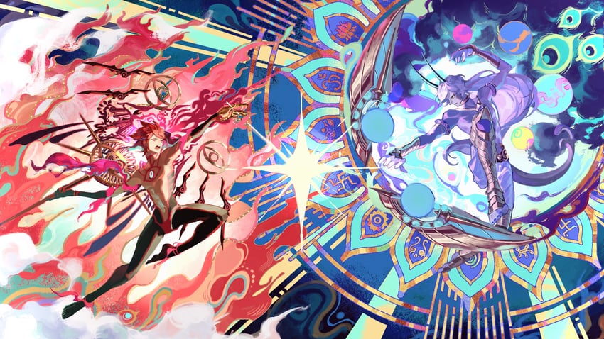 karna, arjuna, arjuna alter, and super karna (fate and 1 more) drawn by sailin