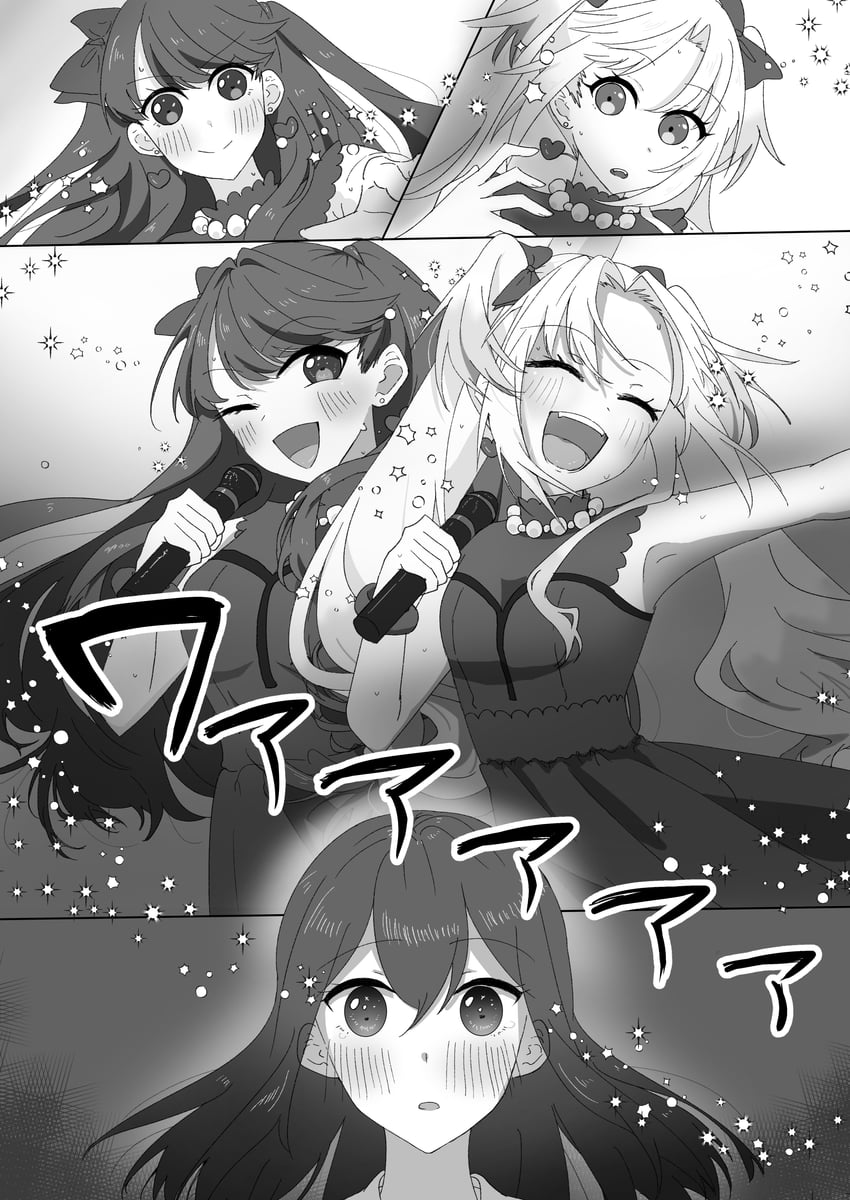 fujishima megumi and osawa rurino (original and 2 more) drawn by chikoru
