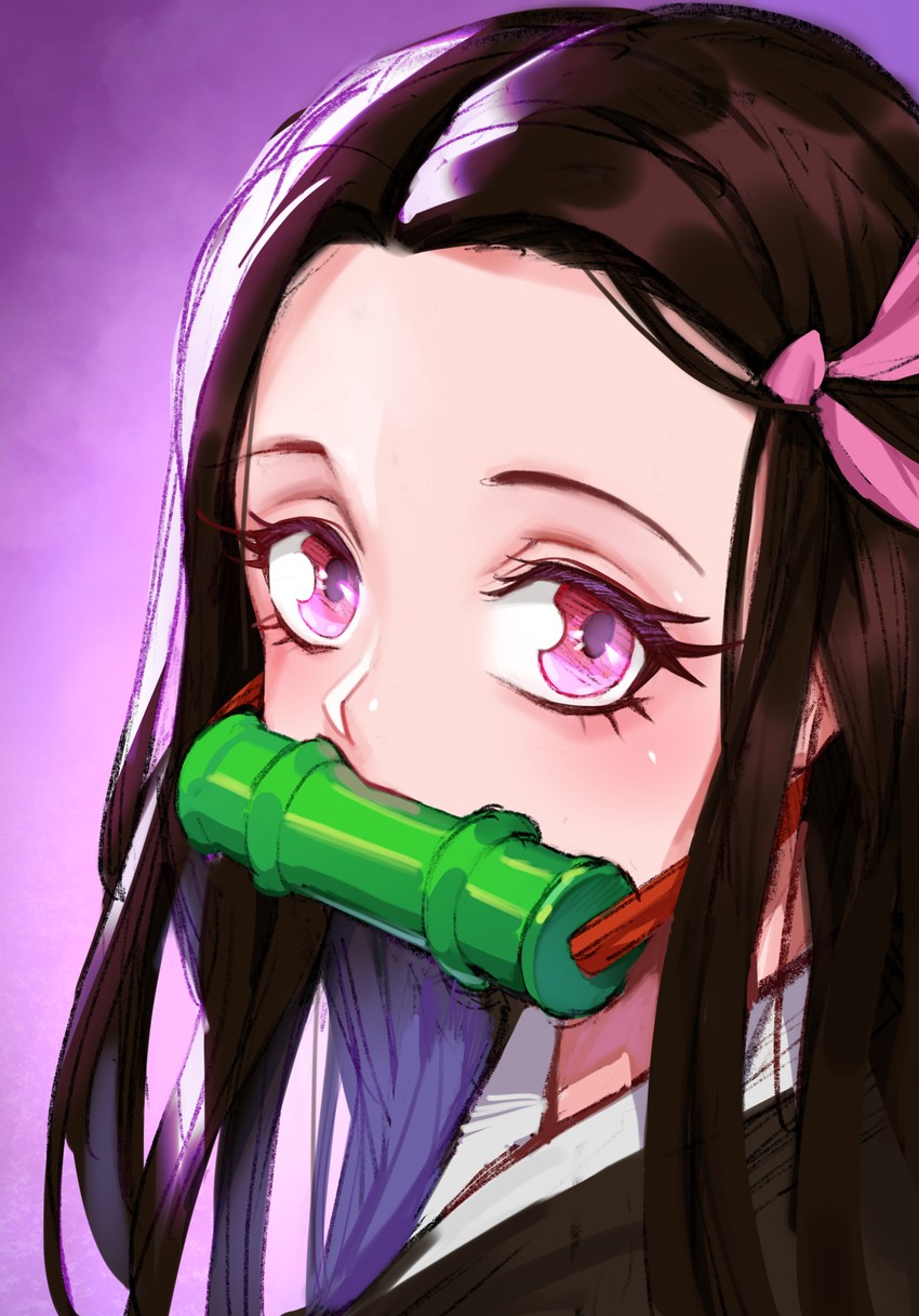kamado nezuko (kimetsu no yaiba) drawn by c.x.c