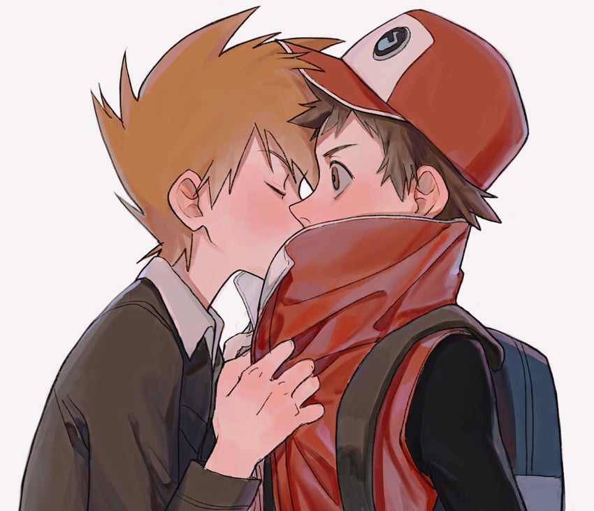 red and blue oak (pokemon and 2 more) drawn by ay_(1054105084)