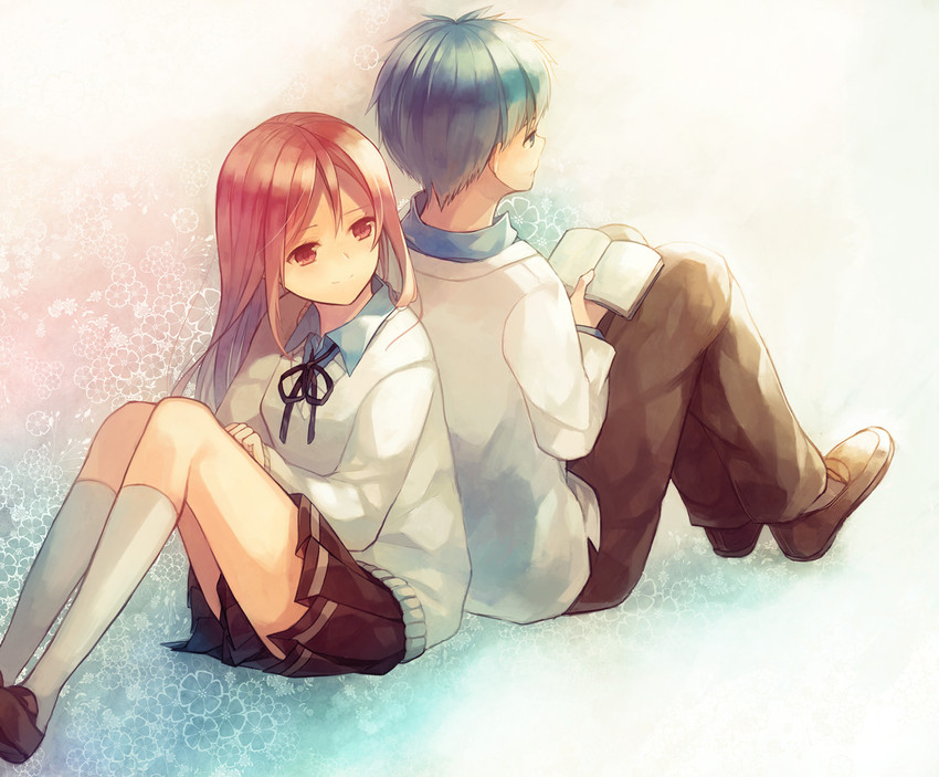 kuroko tetsuya and momoi satsuki (kuroko no basuke) drawn by odashi_(namiri)