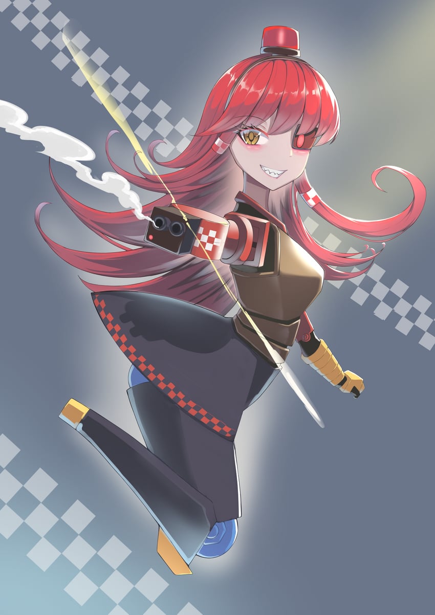 mimi-sentry (original and 1 more) drawn by karottekaori