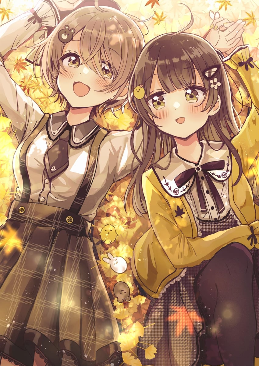 okamoto natsuhi and higuchi kaede (swing!!) drawn by sakura_oriko