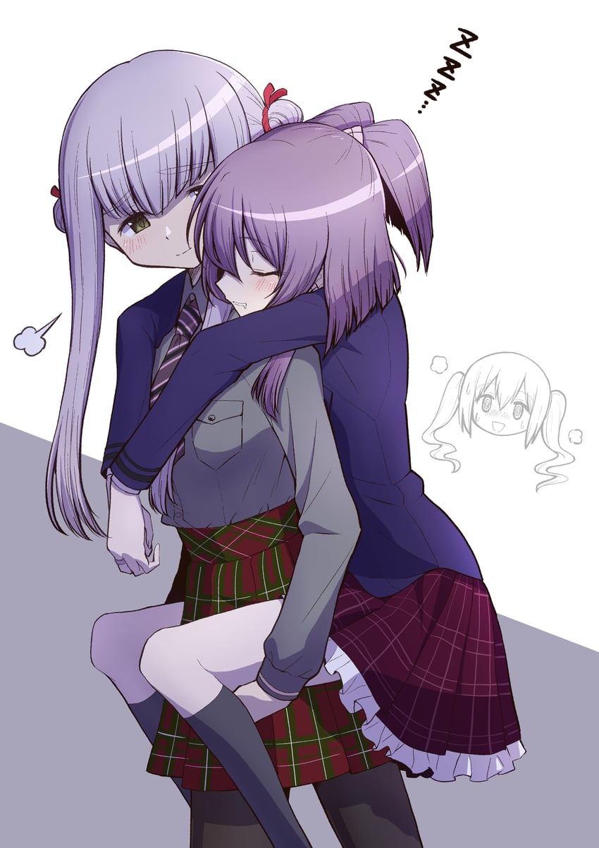aika himena, kagura san, and yukari miyuri (mahou shoujo madoka magica and 1 more) drawn by touyu_(yuruyuruto)